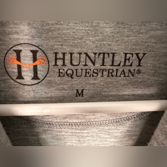 Huntley Equestrian Gray Zip Down Riding Jacket NWOT - Picture 5 of 8